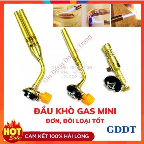 Đầu khò ga mini  Đèn khò gas mini ống đôi và đơn (Loại tốt)