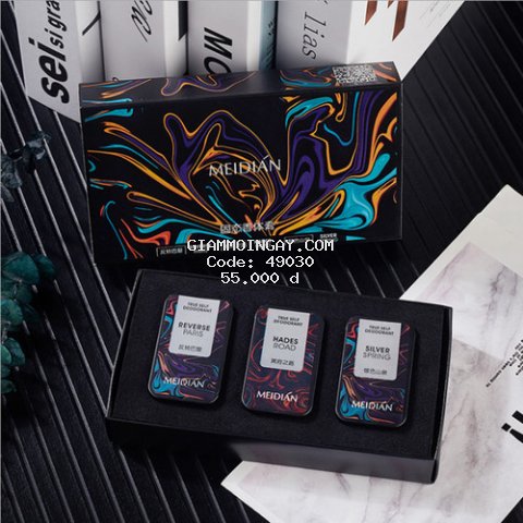 Hộp 3 Nước Hoa Sáp Khô Meidian Hương Thơm Dễ Chịu Quyến Rũ