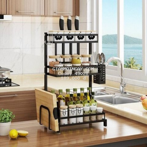Kệ Đựng Gia Vị Nhà Bếp 3 Tầng