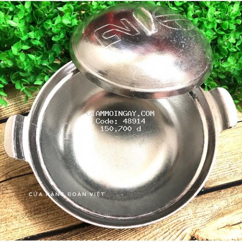 Nồi Gang BÓNG kho THỊT CÁ Size18cm. Dụng cụ bếp ĐA NĂNG nấu cơm, kho. Phù hợp cho bửa ăn đâm chất TRUYỀN THỐNG DÂN TỘC VIỆT