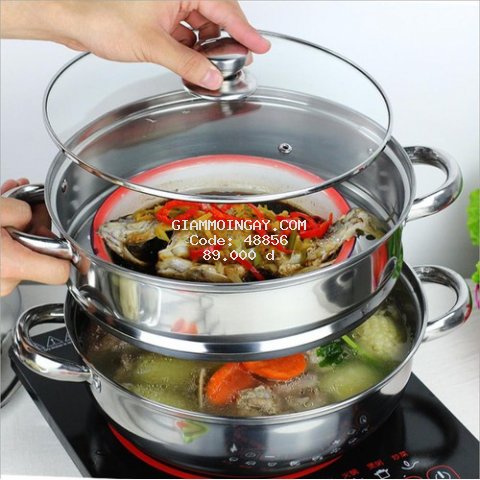 Nồi hấp 2 tầng, nồi lẩu đa năng