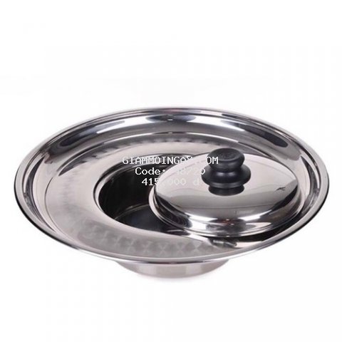 Nồi lẩu sống mâm vành 20cm Thaphafac inox cao cấp 7zem đáy từ