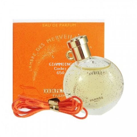 Nước hoa nữ Hermes L'Ambre Des Merveilles Eau De Parfum của Pháp chai mini  dạng chấm 7.5ml, chai 100ml edp