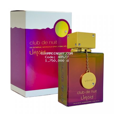 Nước hoa unisex Armaf Club De Nuit Untold Eau De Parfum của Ả Rập chai 105ml edp