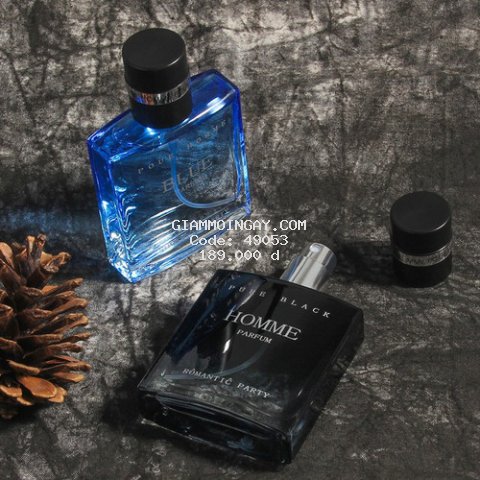 Set Bộ 2 Chai Nước Hoa Nam Pure Homme và Pure Black 30ml Cao Cấp Lưu Hương Lâu