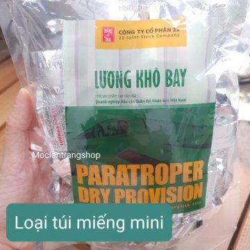 Lương khô dinh dưỡng bộ binh 360g - Lương khô bay quân đội CP22 miếng nhỏ mini tiện lợi